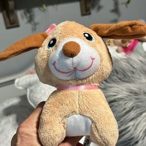 Adorable Tan Plush Puppy Toy